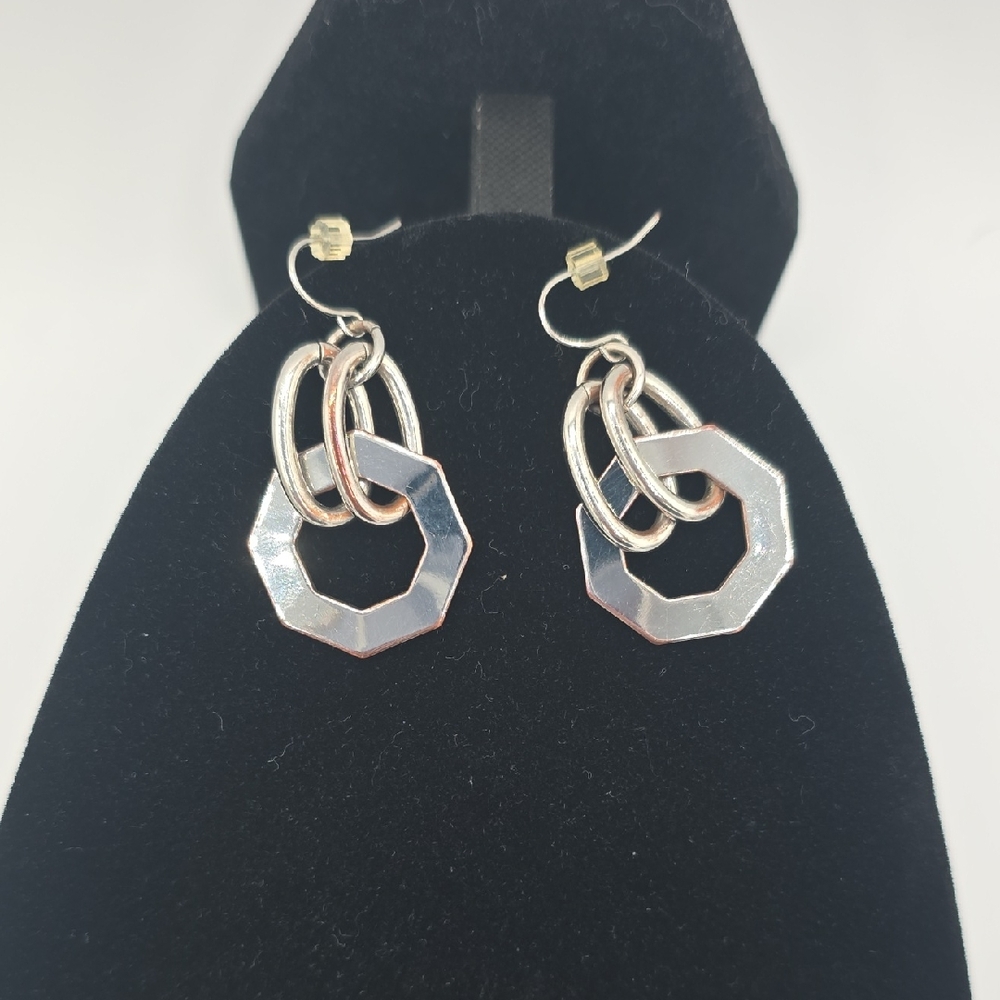 Silver Geometric Earrings